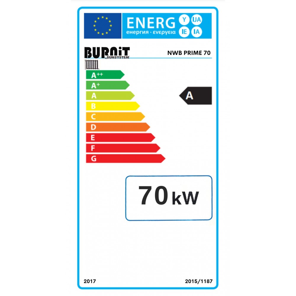 Kieto kuro katilas BURNiT NWB PRIME 70, 70kW | Kieto kuro katilai | Mediena |