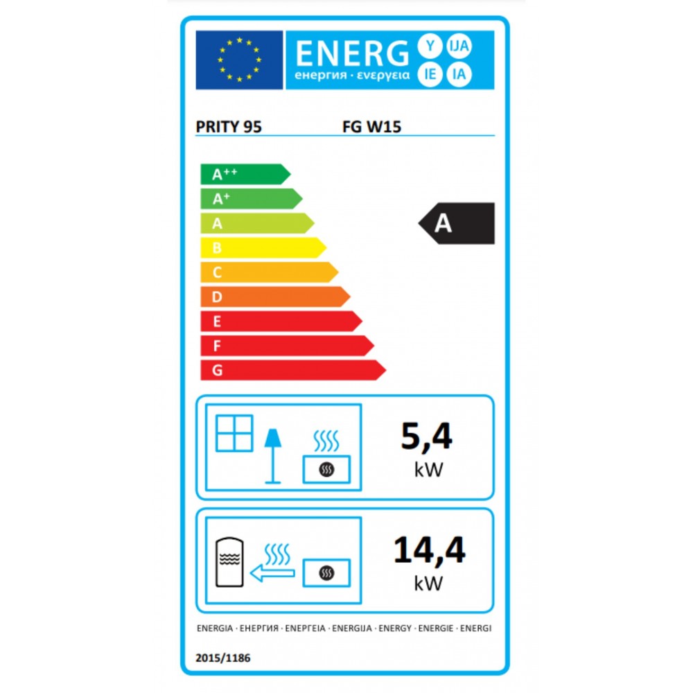 Malkinė krosnelė su vandens kontūru ir su orkaite Prity FG W15, 19.8 kW | Malkines krosneles su vandens konturu | Malkinė krosnelės |