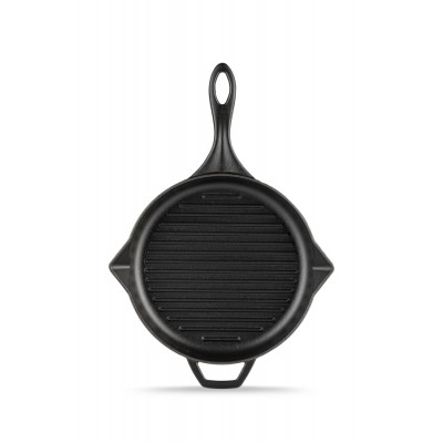 Emaliuota ketaus grilio keptuvė Hosse, Black Onyx, Ф24cm - Ketaus grilio keptuvė
