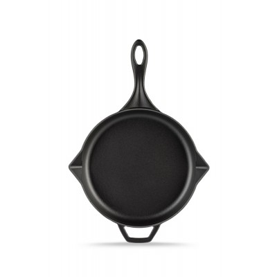 Emaliuota ketaus keptuvė Hosse, Black Onyx, Ф24cm - Plokščia ketaus keptuvė