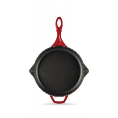 Emaliuota ketaus keptuvė Hosse, Rubin, Ф24cm - Plokščia ketaus keptuvė