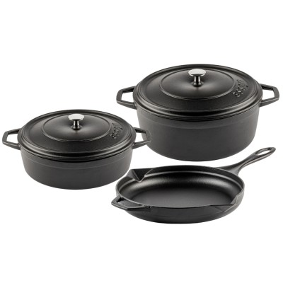 Ketaus komplektas iš 3 dalių Hosse, Black Onyx - Ketaus komplektas