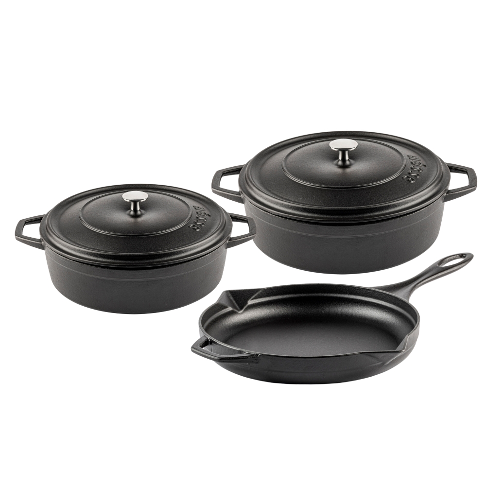 Ketaus komplektas iš 3 dalių Hosse, Black Onyx | Ketaus komplektas |  |