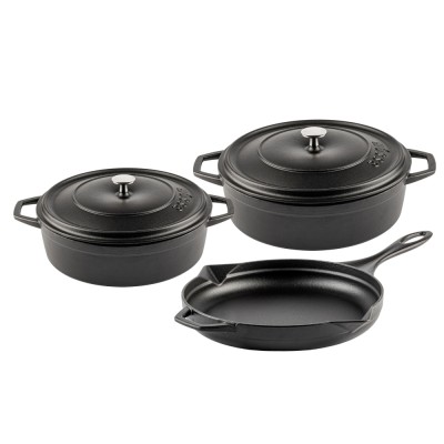 Ketaus komplektas iš 3 dalių Hosse, Black Onyx - Ketaus komplektas