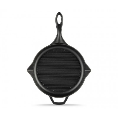 Emaliuota ketaus grilio keptuvė Hosse, Black Onyx, Ф28cm - Ketaus grilio keptuvė