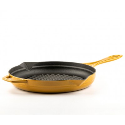 Emaliuota ketaus grilio keptuvė Hosse, Dijon, Ф28cm - Ketaus grilio keptuvė