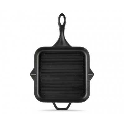 Emaliuota ketaus grilio keptuvė Hosse, Black Onyx, 28x28cm - Ketaus grilio keptuvė