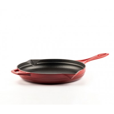 Emaliuota ketaus keptuvė Hosse, Rubin, Ф24cm - Plokščia ketaus keptuvė