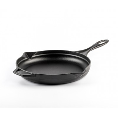 Emaliuota ketaus keptuvė Hosse, Black Onyx, Ф24cm - Plokščia ketaus keptuvė
