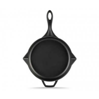 Emaliuota ketaus keptuvė Hosse, Black Onyx, Ф28cm - Plokščia ketaus keptuvė