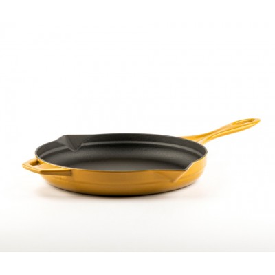 Emaliuota ketaus keptuvė Hosse, Dijon, Ф24cm - Plokščia ketaus keptuvė