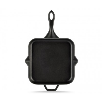 Emaliuota ketaus keptuvė Hosse, Black Onyx, 28x28cm - Plokščia ketaus keptuvė