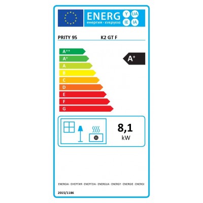Malkinė krosnelė su orkaite Prity K2 GT F, 8.1 kW - Prity