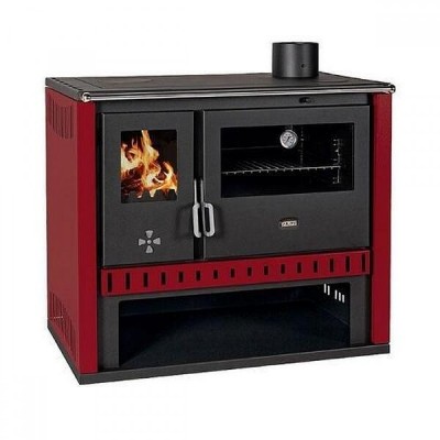 Мalkinė krosnelė viryklė Prity GT Raudona, 15 kW - Malkinė viryklės