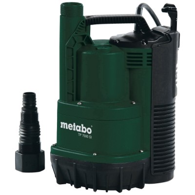 Panardinamas siurblys švariam vandeniui METABO TP 7500, galia 300 W, srautas 7500 l/h, darbinis aukštis 6,5 m - Metabo