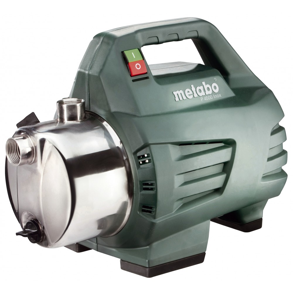Sodo siurblys švariam vandeniui Metabo P 4500 INOX, 1", galia 1300 W, srautas 75 l/min (4500 l/h), darbinis aukštis 48 m | Vandens siurbliai | Centrinis šildymas |