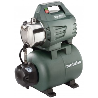 Vienfazis hidroforo siurblys METABO HWW 3500/25 INOX, galia 900 W, srautas 3500 l/h, darbinis aukštis 45 m, bako talpa 24 L - Prekių palyginimas
