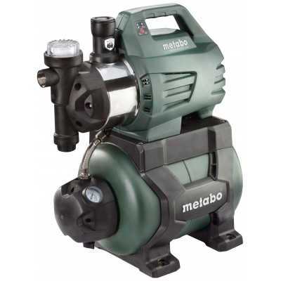 Vienfazis hidroforo siurblys METABO HWWI 4500/25 Inox, 1300 W galia, 4500 l/h našumas, 48 m pakėlimo aukštis, 24 l talpos bakas - Prekių palyginimas