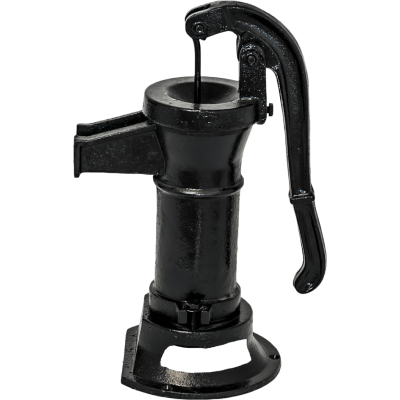 Rankinis vandens siurblys Hydro-Fix, juodas, trumpas – ilgis 390 mm, ketaus, dydis 1 1/4″ - Prekių palyginimas