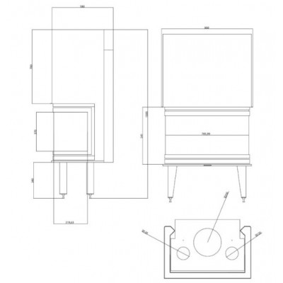 Židinio kapsulė Balkan Energy ATS AIR PANORAMA 800, 16.04kW - Židiniai