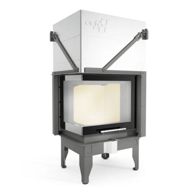 Židinio kapsulė UNIFLAM 660 DURO su oro kanalais ir oro tiekimu, kairė pusė, 10.25 kW - Prekių palyginimas