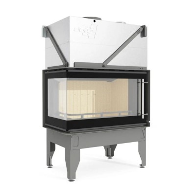 Židinio kapsulė UNIFLAM 860 DURO su oro kanalais ir oro tiekimu, kairė pusė, 14.1 kW - Prekių palyginimas
