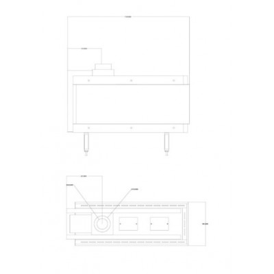 Dujinis židinys Balkan Energy GAS 3SIDE 100, 8.2kW - 10.2kW - Židiniai