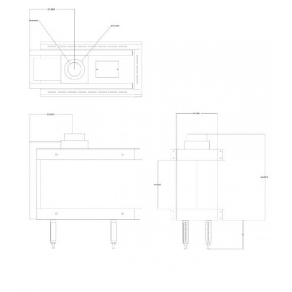 Dujinis židinys Balkan Energy GAS 3SIDE 70, 5.8kW - 7.8kW | Dujiniai židiniai | Židiniai |