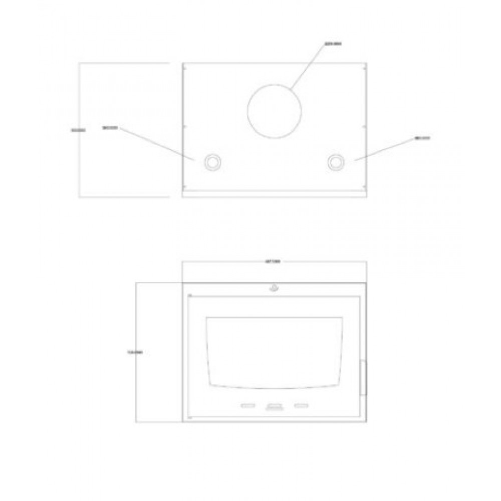 Židinys su vandens kontūru Balkan Energy ATS INSERT HYDRO 700, 14.5kW | Židiniai su vandens kontūru | Židiniai |