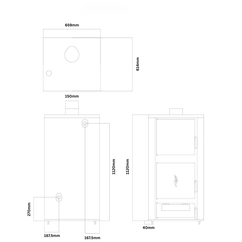 Kieto kuro katilas Balkan Energy ATS HYDRO, 40 kW | Kieto kuro katilai |  |