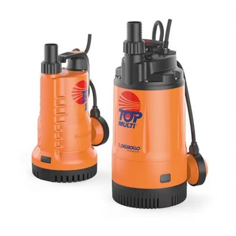 Panardinamasis siurblys su išoriniu plūduriu Pedrollo TOP MULTI 2, daugiapakopis, galia 0,55 kW, srautas 80 l/min, aukštis 42 m, tinkamas sodams, šuliniams ir kitoms reikmėms | Elektriniai vandens siurbliai | Vandens siurbliai |