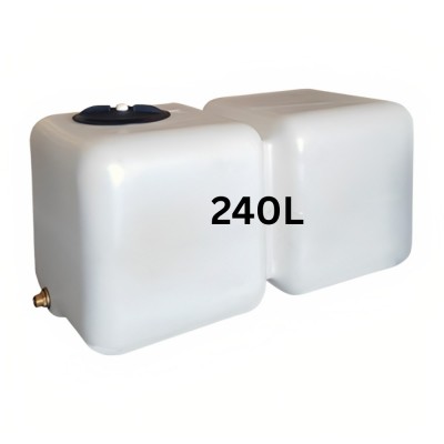 Geriamojo vandens rezervuaras HydroMoby AQUA S12, horizontalus 240 L (baltas)  - Geriamojo vandens rezervuarai