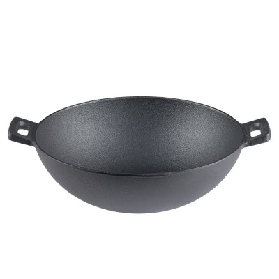 Ketaus wok keptuvė, Ф24 - Plokščia ketaus keptuvė