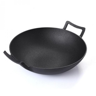 Ketaus wok keptuvė, Ф31 - Plokščia ketaus keptuvė
