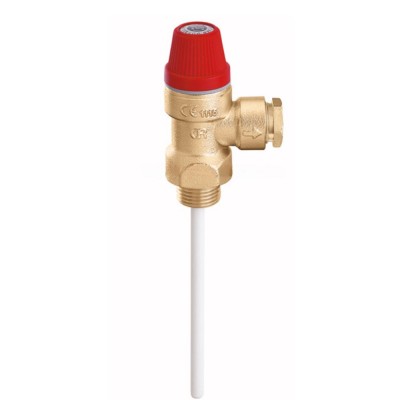 Temperatūros ir slėgio apsauginis vožtuvas 1/2" x 1/2" (DN15) - Centrinis šildymas