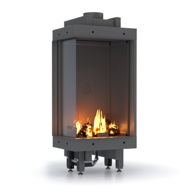 Dujinis židinys Velmora Fire GAS STANDING CORNER, 3.9kW - 6.0kW - Dujiniai židiniai