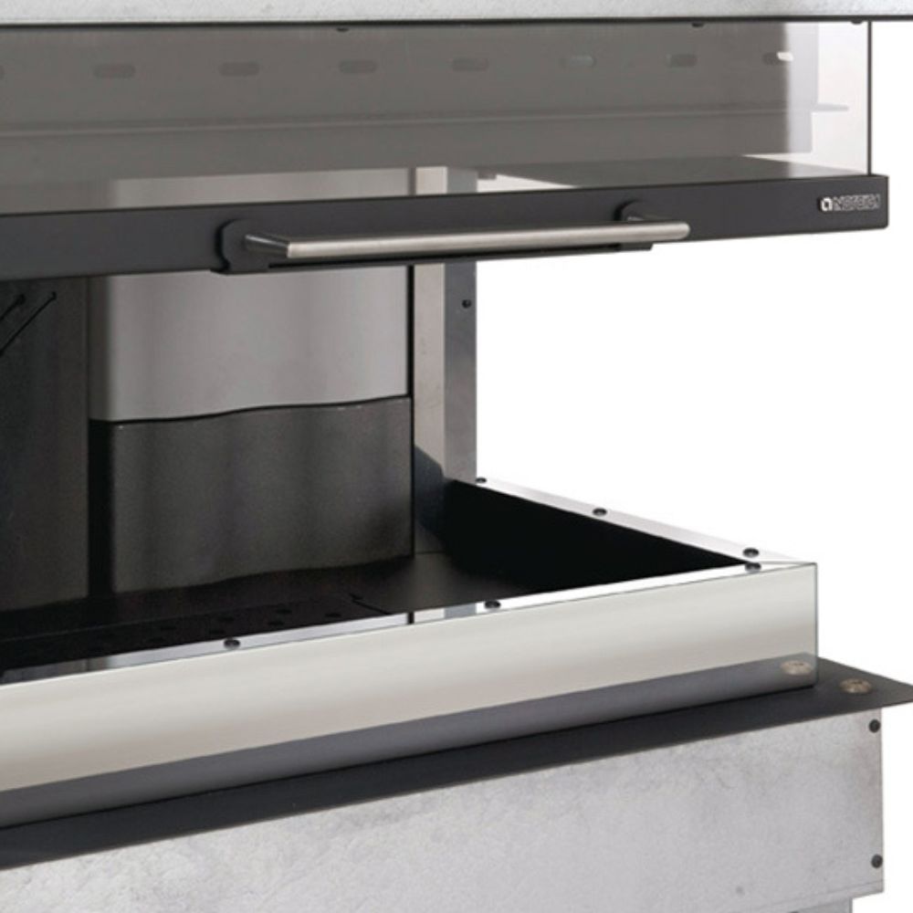 Itališka ketaus zidinio kapsules La Nordica Monoblocco 800 Angolo kairė, 10.0kW | Ketaus zidinio kapsules | Židiniai |