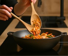 Plokščia ketaus keptuvė