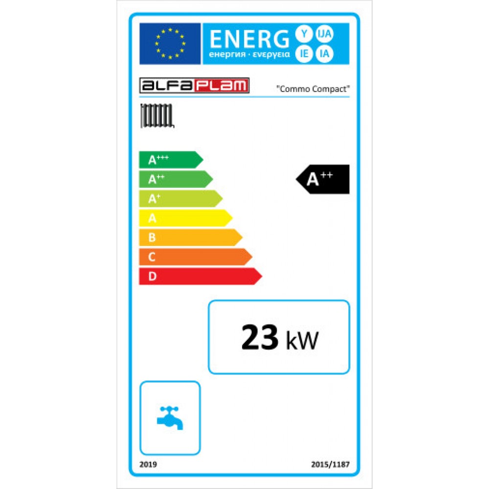 Granulinis katilas Alfa Plam Commo Compact, 23kW | Granuliniai katilai | Granulės |