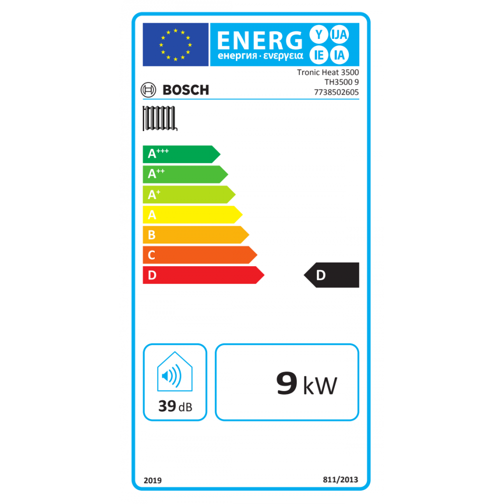 Elektrinis katilas šildymui ir karštam vandeniui Bosch TRONIC HEAT 3500, 9kW | Elektriniai katilai |  |