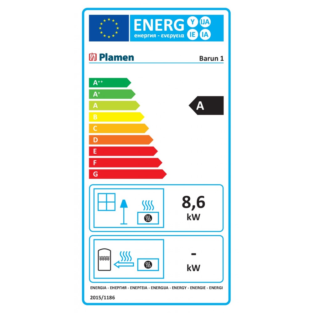 Židinio kapsulė Plamen Barun 1, Šilumos galia 8,6kw | Ketaus zidinio kapsules | Židiniai |