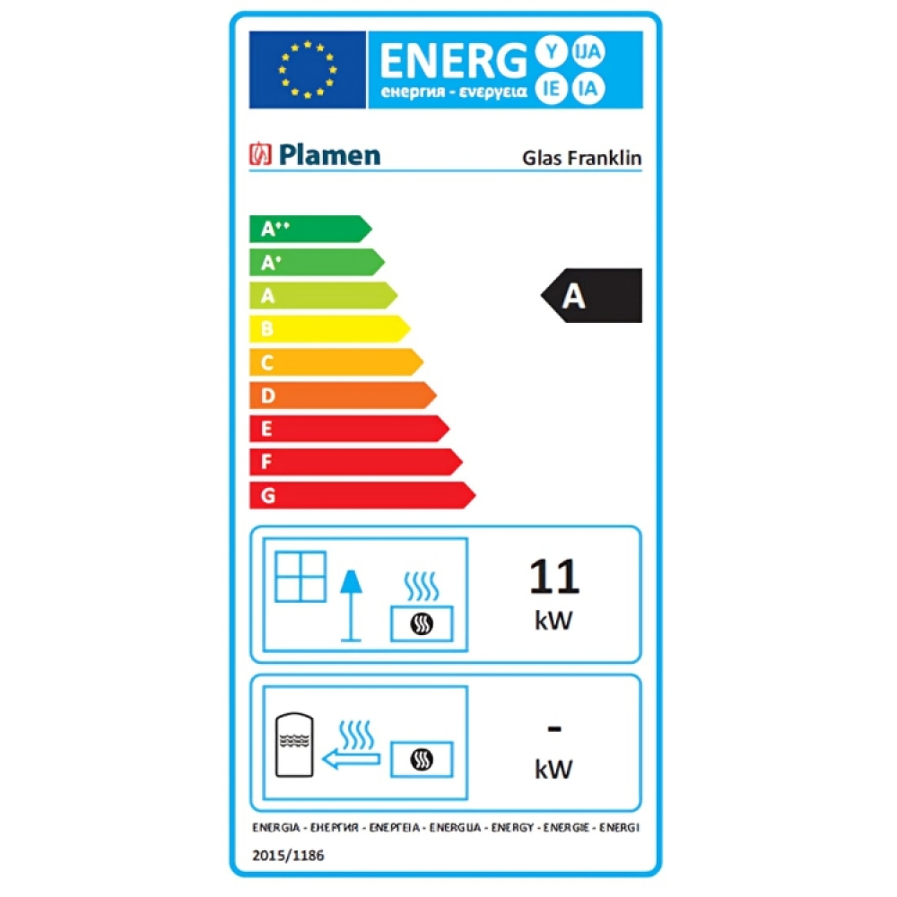 Malkinė krosnelė Plamen Glas Franklin 11kW | Malkinės krosnelės | Krosnelės |