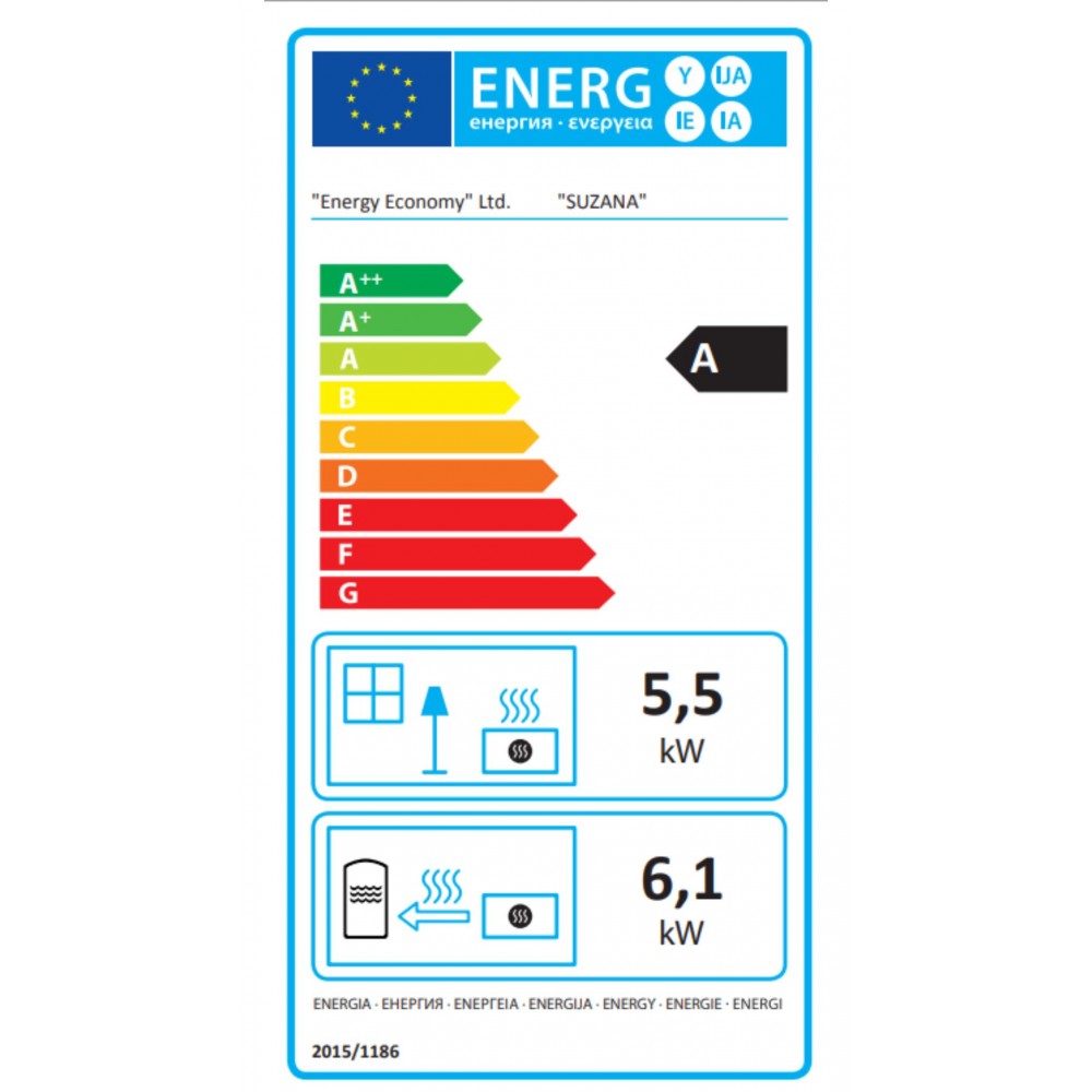 Malkinė krosnelė su vandens kontūru ir su orkaite Balkan Energy Suzana, 11.6kW - 17.5kW | Malkinės krosnelės | Krosnelės |