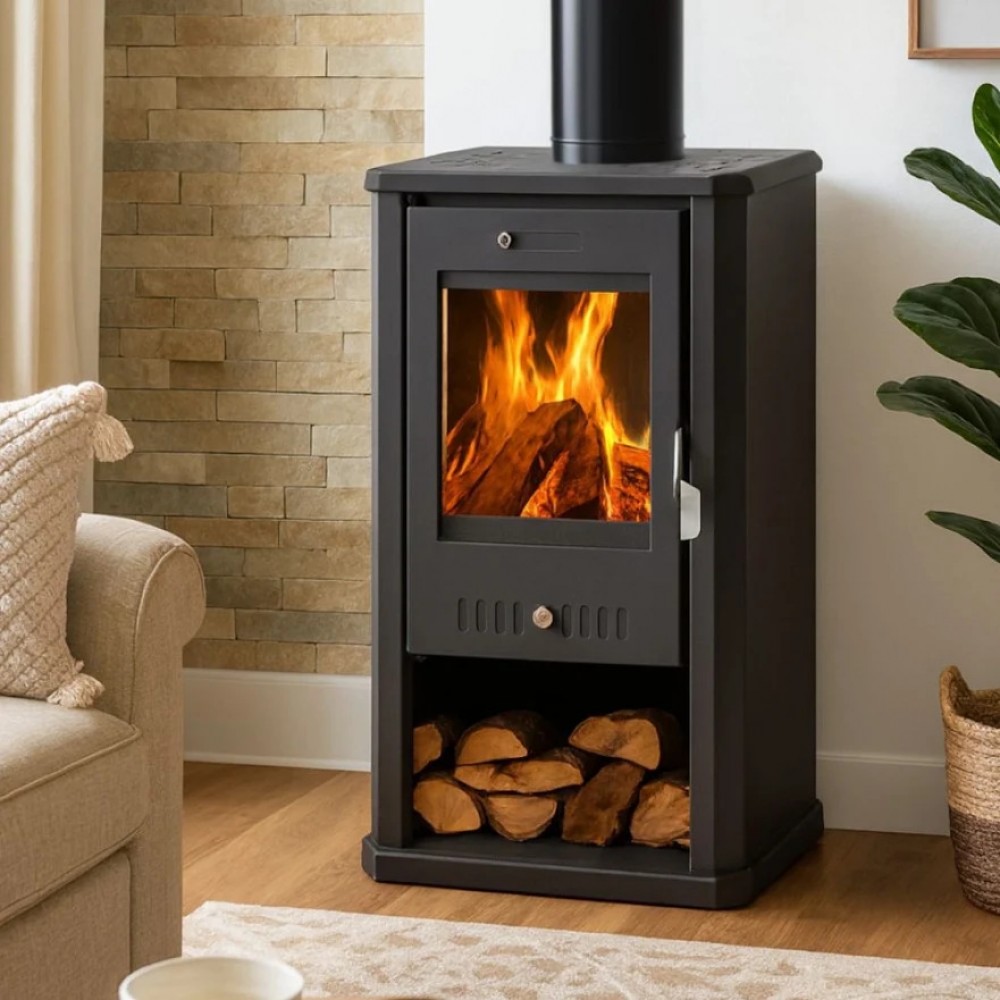 Malkinė krosnelė Balkan Energy Bianca, 8.5 kW | Konvekcines malkines krosneles | Malkinė krosnelės |