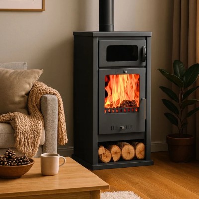 Malkinė krosnelė su orkaite Balkan Energy Troy, 7.8 kW - Krosnelės