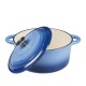Emaliuotas ketaus puodas, Mėlyna, Ф22 |  |  |