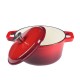 Emaliuotas ketaus puodas, Raudona, Ф24 |  |  |