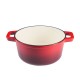 Emaliuotas ketaus puodas, Raudona, Ф24 |  |  |