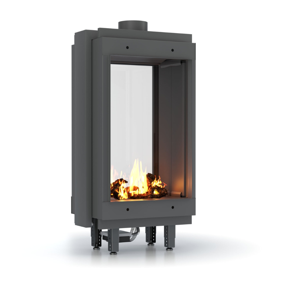 Dujinis židinys Velmora Fire GAS STANDING TUNNEL, 3.9kW - 6.0kW | Dujiniai židiniai | Židiniai |