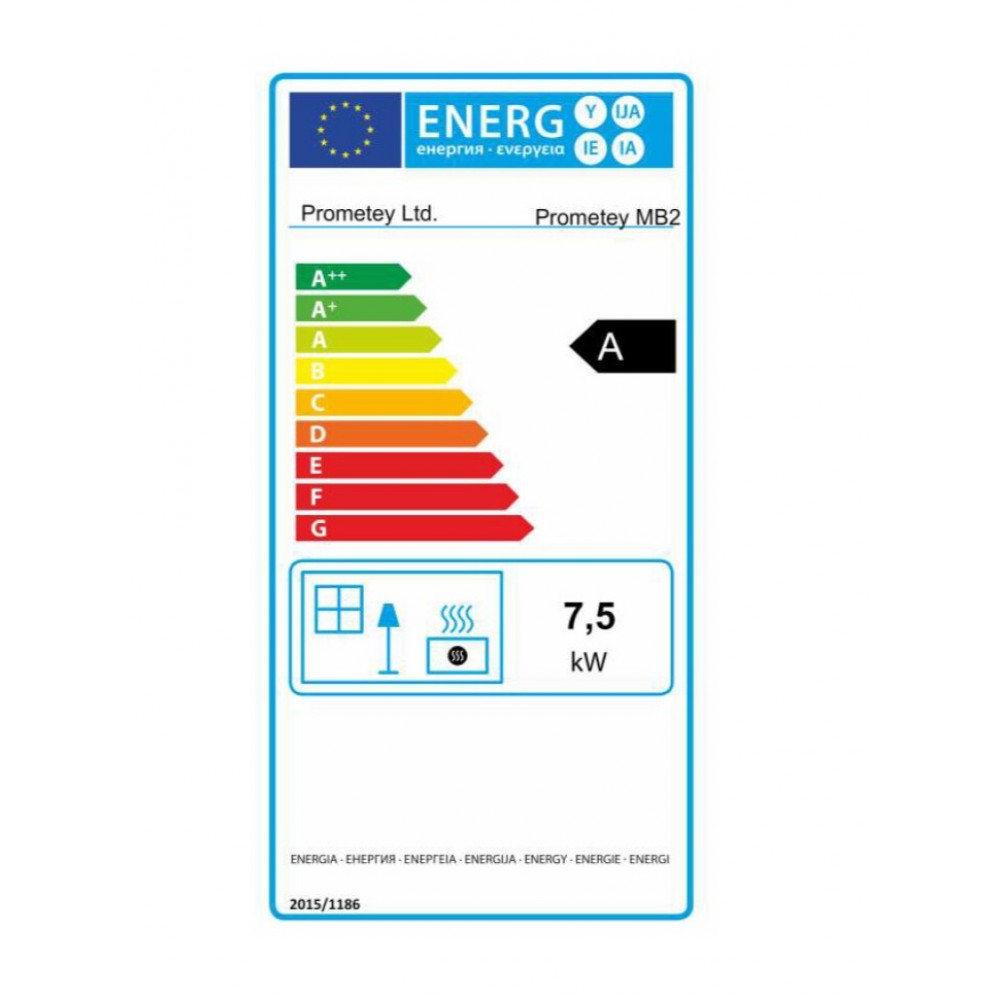 Malkinė krosnelė Prometey “Metal top 2”, 7.5kW | Malkinės krosnelės | Krosnelės |